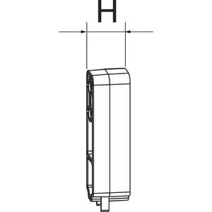MACO HS Unterlage senkrecht für Laufwagen vorne Höhe 26,5 mm (361272)