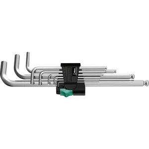WERA Sechskant Stiftschlüssel-Satz lang Kugelkopf Hex-Plus1 1.5-10mm 9-teilig