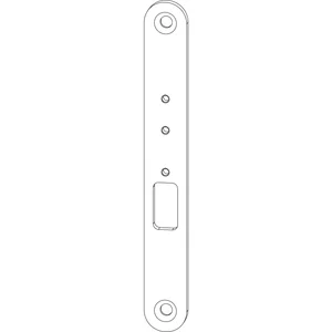 MACO Abdeckblech zu Kabelübergang steckbar, 126 mm, Edelstahl