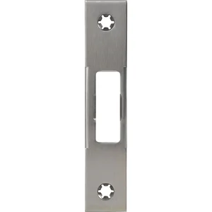 Schließblech für MFV Secury 2-flg. Flach 24 x 3 x 120 mm Zusatzfalle, Edelstahl