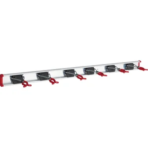 BRUNS Alu-Gerätehalterschiene mit 6 Haltern Länge 1000 mm