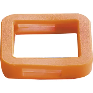 Kennring eckig, für Zylinderschlüssel, Kunststoff orange