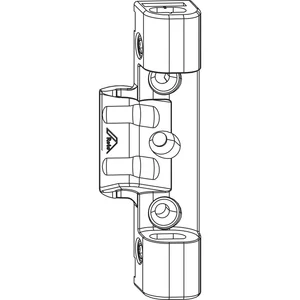 ROTO NX Axerlager T seitenverstellbar 12/18 Holz 9/13V ohne Bohrzapfen silber