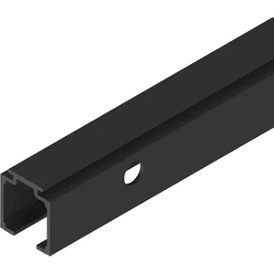 SOLIDO 100 Laufschiene seitlich gebohrt L=2500 mm schwarz matt
