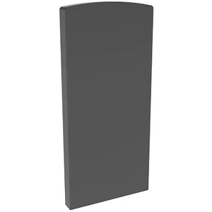 ECONOMY Endkappe für Bodenprofile 0004 ECO, Aluminium schwarz eloxiert