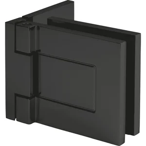 DORMA-Glas Duschtürband TANORA S1 90° Glas-Wand, Messing schwarz matt RAL 9005