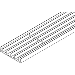 VITRIS Atrivant 80 Bodenlaufschiene 5-bahnig Alu Silber L=6000 mm