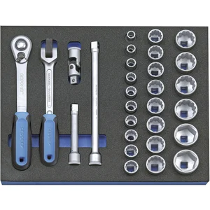 GEDORE Steckschlüssel-Satz 1/2" 2005 CT2-D 19 in 2/4 CT-Modul 29-teilig