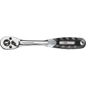 WGB Umschaltknarre 1/4" vierkant DIN3122D 72 Zähne und 2K-Griff