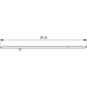 GU Thermostep 204 Trittschwelle P1950, L=1500 mm, Alu silber eloxiert