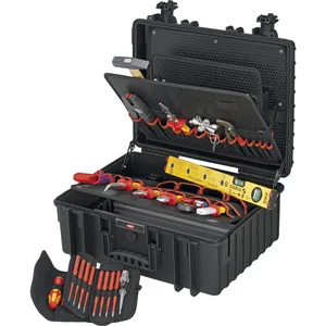 KNIPEX Elektro-Werkzeugkoffer Robust34 002136, 26-teilig, Kunststoff schwarz