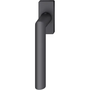 FSB Fenstergriff 34 1076 eckige Rosette, Aluminium schwarz matt