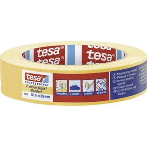 Tesa Präzisionskrepp Standard 4344 orange 19mm x 50 Meter