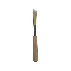 STUBAI Bildhauer-Stechbeitel geschliffen mit Holzheft Form 2 Breite 4 mm