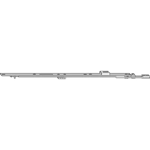 ROTO NT/NX Mittelverschluss Stulpflügelgetriebe oben L=400 mm kuppelbar silber