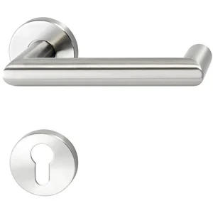 SOLIDO FH-Drückergarnitur SYLT - auf Rosette PZ, 35 - 45, Edelstahl matt