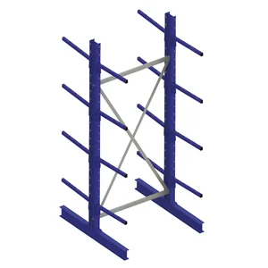 META Kragarm-Grundregal doppelseitig Höhe 2500 mm Tiefe 800 mm Last 250/1500 kg