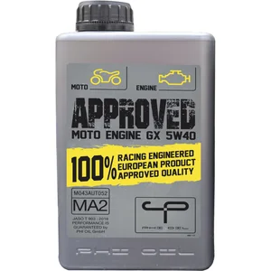 PHI OIL 4-Takt Motoröl Approved Moto Engine GX 5W40, 1 Liter