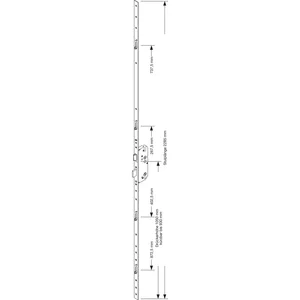 GU MFV-Schloss Europa R4, DM 65 mm, Stulp 2285 x 16 x 3 mm eckig, silberfärbig