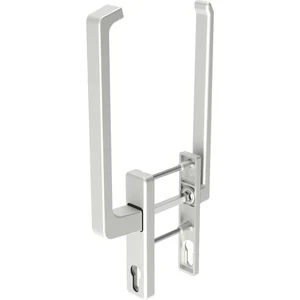 GU-966 PSK mZ Drehgriffgarnitur DIRIGENT innen/außen flach, mit PZ, silber
