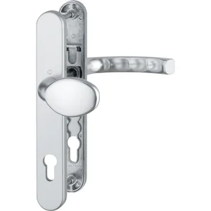 Wechselgarnitur LIÈGE - auf Schmalschild 36 mm, Knopf, 67 - 72, silber eloxiert
