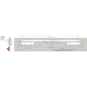 DORMAKABA Gleitschiene GSR-EMR2 VL XEA, silber