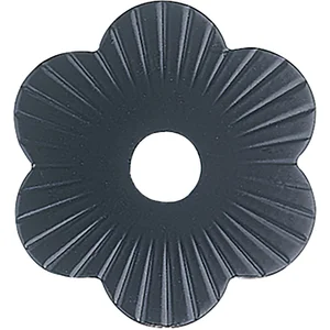 Zierrosette (Pfettenscheibe) ø 80x4 mm, Bohr-ø 17 mm, schwarz pulverbesch. (B)