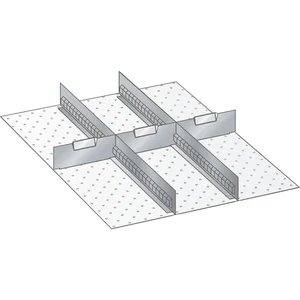 LISTA Einteilungsmaterial Trennwände 27E x 36E für Fronthöhe 150 mm 5-tlg.