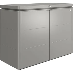 BIOHORT Gartenschrank HighBoard 160 quarzgrau-metallic