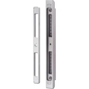 Schließblech verstellbar SB/VAR.7 z.Einfräsen,Rad. 3,5 mm, Zamak silberfarbig