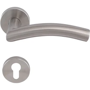 SOLIDO Drückergarnitur OSLO - auf Rosette PZ, 38 - 45, Edelstahl matt