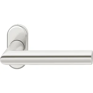 FSB Rahmentürdrücker 09 1076 Hochhaltefeder B ovale Rosette Aluminium silber