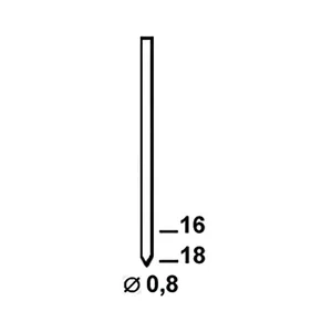 ALSAFIX Stifte BE 16 mm aus Stahldraht stanox (14000 St)