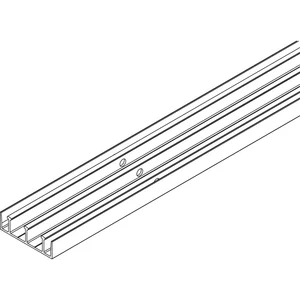 VITRIS Atrivant 80 Bodenlaufschiene 3-bahnig Alu Silber L=4000 mm