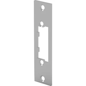 Schließblech f. Türöffner FGD m. Fallengleitdeckel,kurz eckig,110x28x3,Edelstahl
