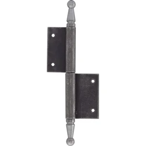 Türnussband mit Zierkopf, rechts, 90 x 140 mm, Stahl blank