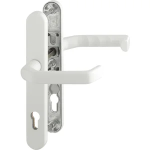Drückergarnitur LIVERPOOL - Schmalschild PZ, 77-82, Aluminium weiß RAL 9016