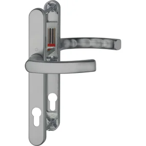 Drückergarnitur LIÈGE - auf Schmalschild 30 mm, 72 - 82, Edelstahl-Effekt
