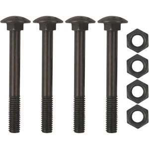 Schraubenset für Langband einseitig 600mm, Schwalbenschwanz, schwarz verzinkt