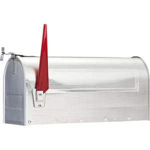 BURG Ständerbriefkasten U.S. MAILBOX, Aluminium blank