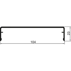 THYSSENKRUPP Syprotech Klipsabdeckung 104/23 Alu blank L=6000 mm