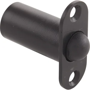 Türschnapper mit Rundfalle, Kunststoff schwarz (12.305)