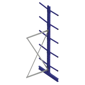 META Kragarm-Anbauregal doppelseitig Höhe 3000 mm Tiefe 600 mm Last 140/1000 kg