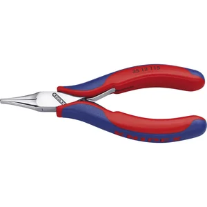 KNIPEX Elektronik Greifzange 3512 DIN 9655 flache Backen, 2K, L=115 mm