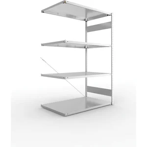 META Steck-Anbauregal 2000 x 1300 x 800 mm 4 Fachböden 230 kg
