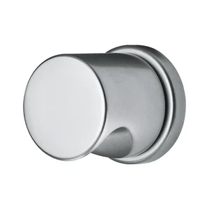 GEOS Türknopf Zylinderform fest auf Rosette, Gewindeansätze M4, Aluminium