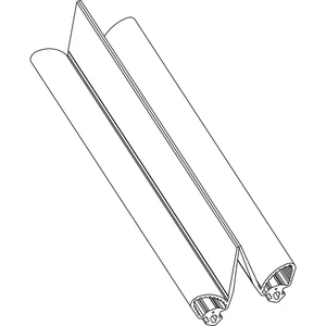 MACO HS Schlauchdichtung für Dichtungsschiene PVC, L=50 Meter, schwarz (467023)