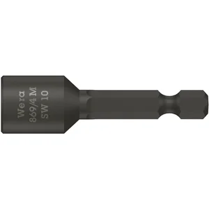 WERA Steckschlüssel-Einsatz 869/4M mit Magnet 1/4"sechskant 9.0/50 mm sechskant