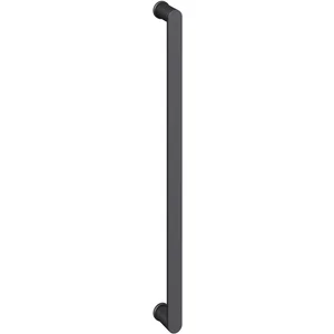 FSB Türgriff 66 6550 halbrund, Länge 635 mm, Aluminium schwarz matt