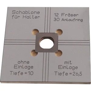 UNIFIX Frässchablone für Halter Größe 3